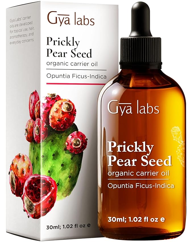 Gya Labs Prickly Pear Seed Carrier Oil - 1 Fl Oz - for Hair, Skin, Face, Scalp & Body Massage - Bloomnest