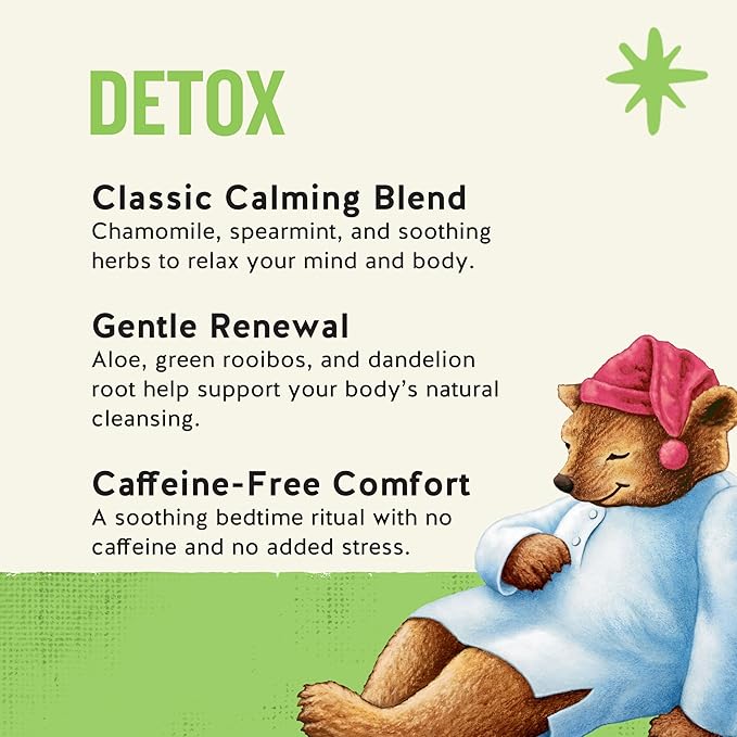 Celestial Seasonings Sleepytime Wellness Detox Tea, Caffeine Free, 20 Tea Bags Box - Bloomnest