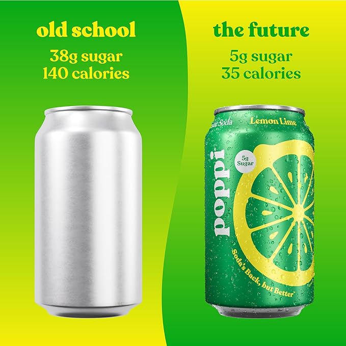 Poppi Sparkling Prebiotic Soda Beverage with Apple Cider Vinegar, Seltzer Water and Fruit Juice, Major Mix Variety Pack 12 Fl Oz, Pack of 12, Packaging May Vary - Bloomnest