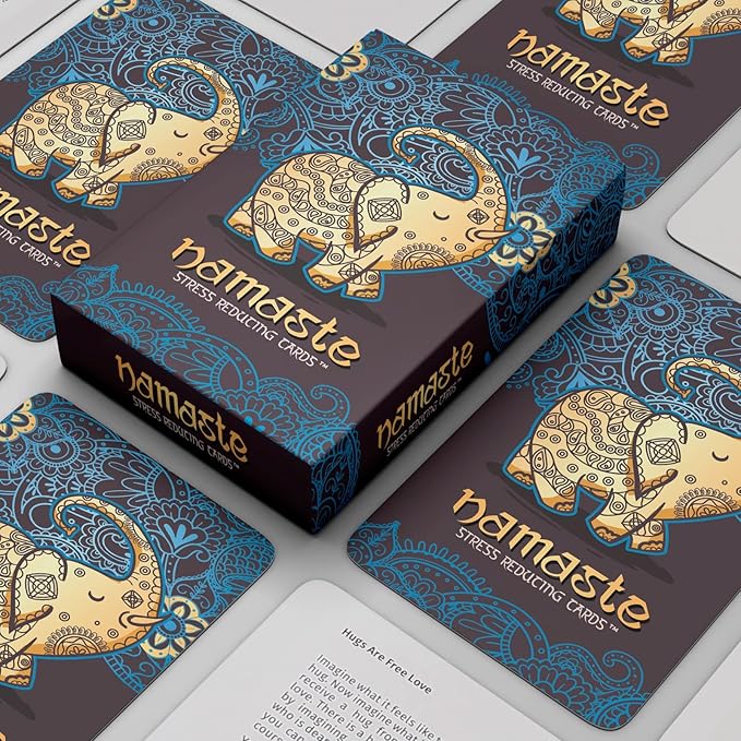 Namaste Mindfulness Cards - Stress & Anxiety Relief, Meditation Cards - Self Care Gifts for Women - MSS Inc - Bloomnest