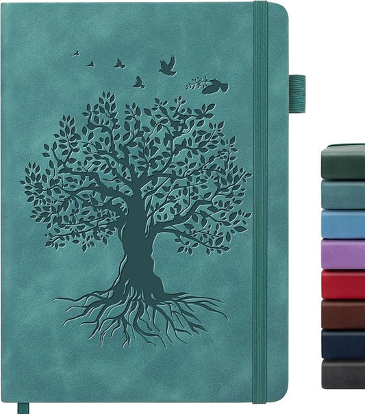 Lined Journal Notebook for Women Men, B5 Hardcover Leather Journals for Writing, 200 Pages Thick Paper, Daily Journal Notebook for Work, School, Note Taking, Business, Travel, College Ruled - Bloomnest