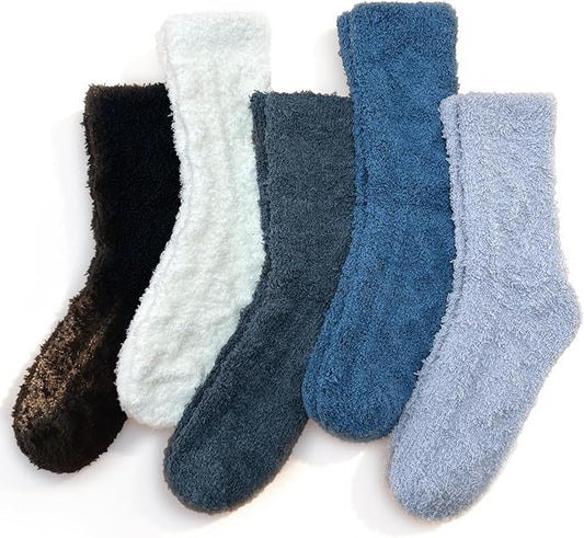 TEHOOK Warm & Cozy Valentines Gifts for Women, Fluffy Fuzzy Plush Sleeping Slipper Socks - Soft Warm Fabric