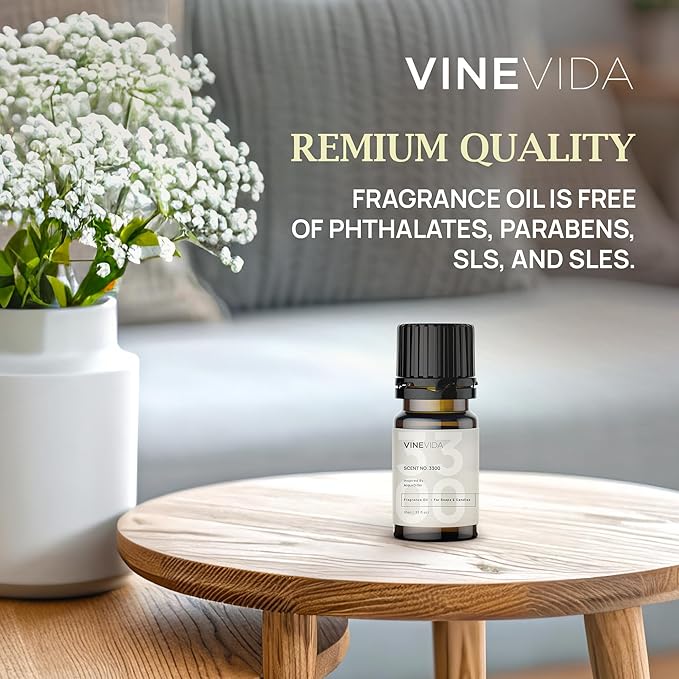 VINEVIDA [Set of 8] Chic Scents for Candle Making, Made in USA Candle Fragrance Oil, Soap Making Essential Oils, Diffuser Oil Scents - Bloomnest