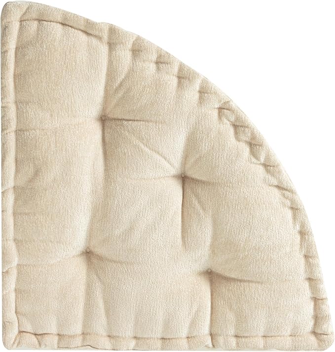 Fan-Shaped Floor Cushion Fan Floor Pillow, Meditation Cushion for Sitting or Yoga, Pizza Cushions Thick Outdoor Seating for Kids for Adults 28"*28" - Bloomnest