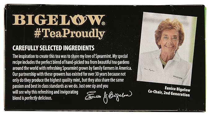 Bigelow Tea Perfectly Mint Black Tea, Caffeinated, 20 Total Tea Bags - Bloomnest