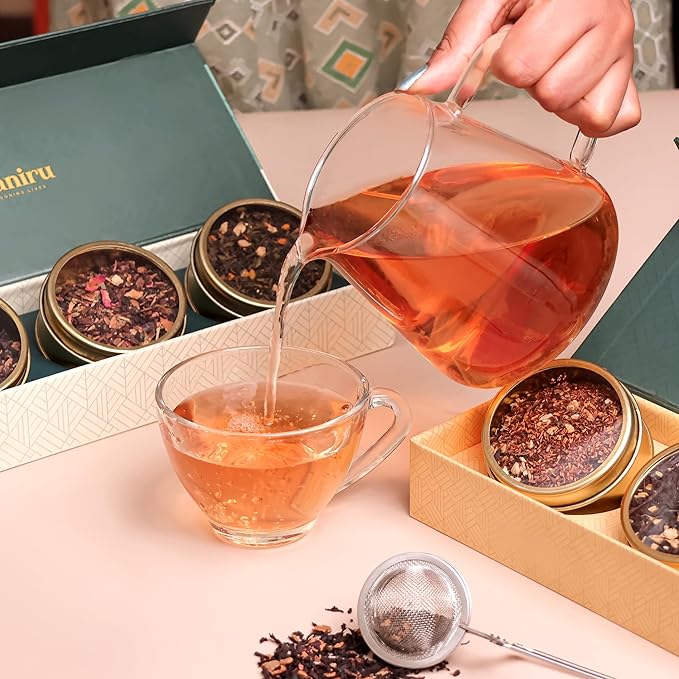 Teaniru, Gourmet Tea Collection – Pack of 10 | 6 Flavored Loose Leaf Tea Set | Gourmet Tea Gift Sets | Corporate Gifting & Bulk Gifts - Bloomnest