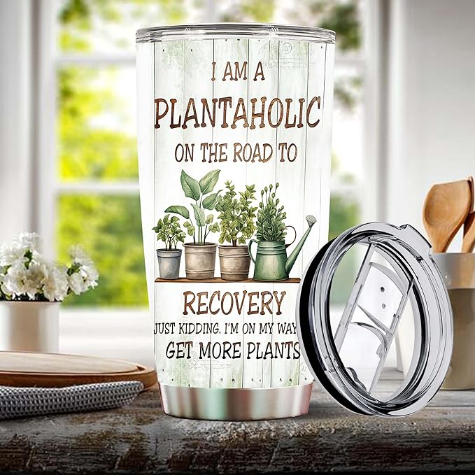 Gardening Gifts for Women Mom Wife Grandmother Funny Gardening Travel Mug Coffee Cup Gift for Garden Lover Plant Lady Gardener Thermos Tumblers 20oz Stainless Steel Christmas Birthday - Bloomnest