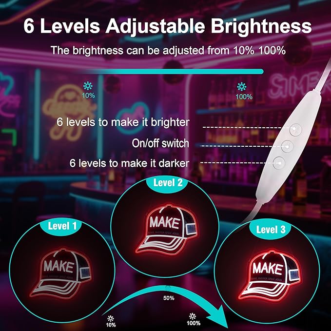 MAKE Neon Sign,Innovative Integral Forming Process,With Dimmable Switch For All Holiday Party and Home Decoration - Bloomnest