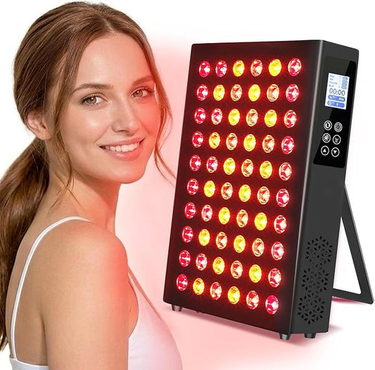 Red Light Therapy,Dual Chip Elite Grade LED 10 Modes and Color Changing Red Infrared Light Device with Near-Infrared Light 660nm 850nm High Power Red Light Therapy Panel at Home, for Body, Face, 115W ZOXJOY