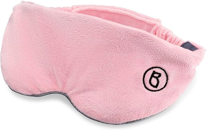 BARMY Weighted Sleep Mask for Women (0.8lb/13oz, 4 Colors) Weighted Eye Mask for Sleeping, Eye Cover That Blocks Out Light to Help Relaxation and Night Sleep, Comfortable Blackout Sleeping Mask, Pink - Bloomnest