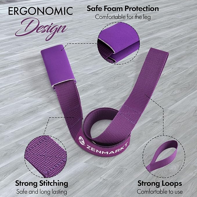 Stretching Strap for Cheer – Flexibility Stunt Strap for Cheerleaders – Durable Cheer Stretching Bands for Improved Flexibility, Range of Motion – Essential Cheer Accessories - Bloomnest