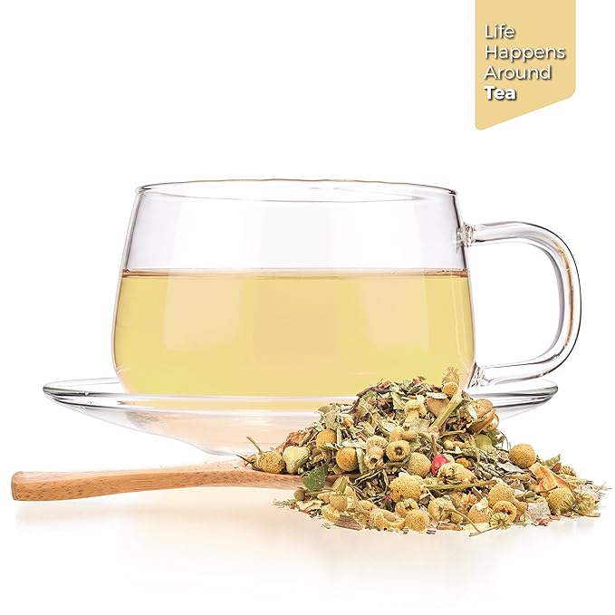 Tealyra - Tranquil Dream - Chamomile Honeybush Lavender - Calming - Relaxing - Herbal Loose Leaf Tea - Caffeine-Free - All Natural - 110g (4-ounce) - Bloomnest