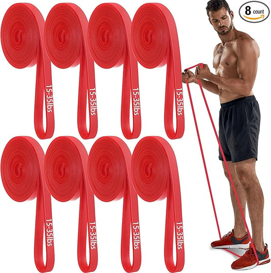8 Pcs Resistance Bands Pull up Bands Pull up Assistance Bands Exercise Workout Bands for Working Out Muscle Training Physical Therapy Muscle Training Men and Women - Bloomnest