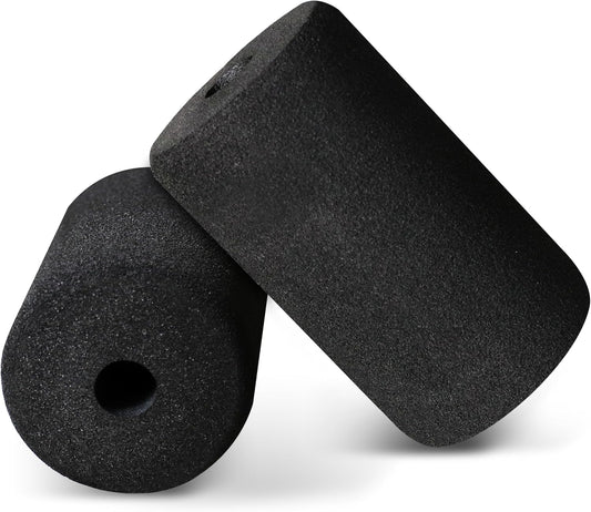 WF Athletic Supply Foam Foot Pads, Foam Roller for Gym Exercise Machines Equipment Replacements, Roller Pad for Leg Extension, PEC Deck Pads for Weight Bench, Sold by Pair (6” x 4” OD x 0.875” ID)