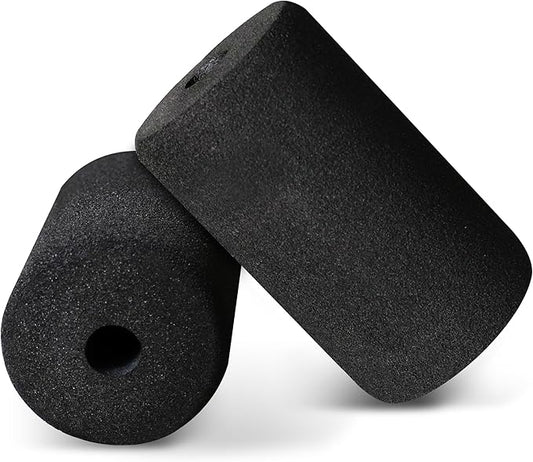WF Athletic Supply Foam Foot Pads, Foam Roller for Gym Exercise Machines Equipment Replacements, Roller Pad for Leg Extension, PEC Deck Pads for Weight Bench, Sold by Pair (6” x 4” OD x 0.875” ID) - Bloomnest