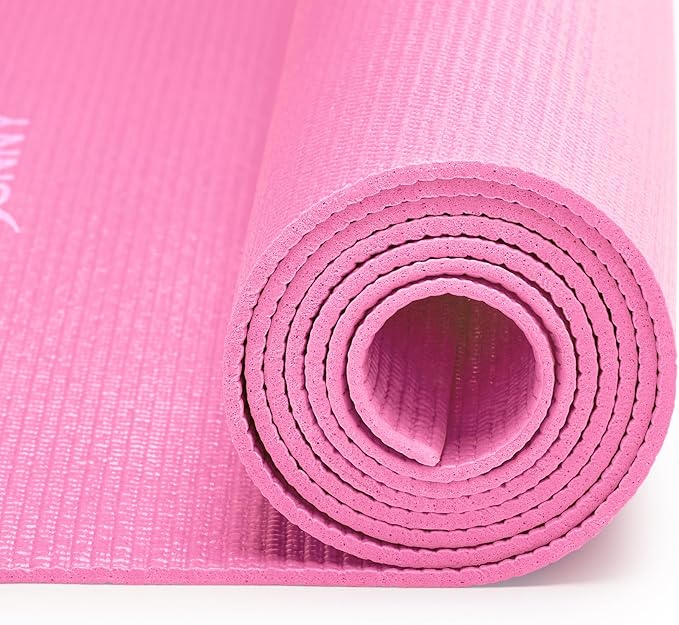 Sunny Health & Fitness Non-Slip Yoga Mat – Durable, Anti-Tear, Lightweight, Cushioned Support for Yoga, Pilates, Stretching Exercises, Meditation and Floor Workouts | Multiple Sizes & Colors - Bloomnest