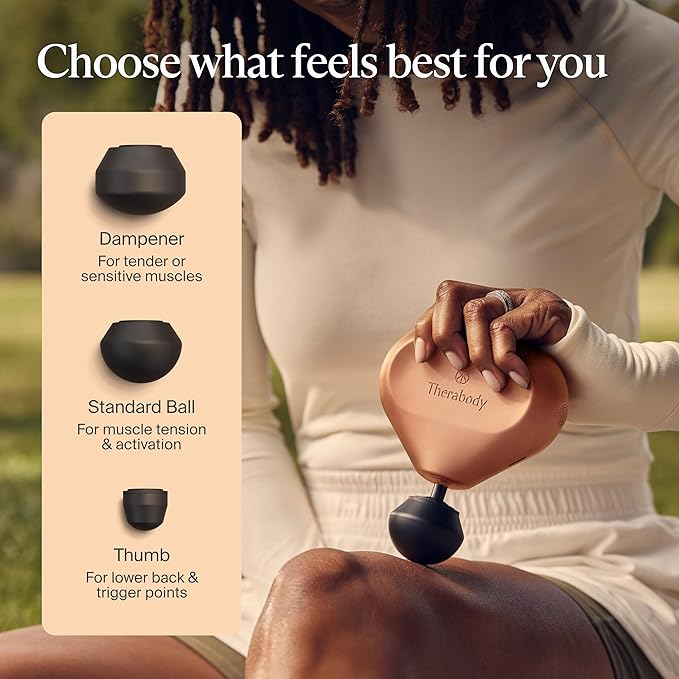TheraGun Mini (3rd Generation) by Therabody – Ultra-Portable Massage Gun and Travel Essential for Fast, Effective Pain and Tension Relief Anywhere (Desert Rose) - Bloomnest