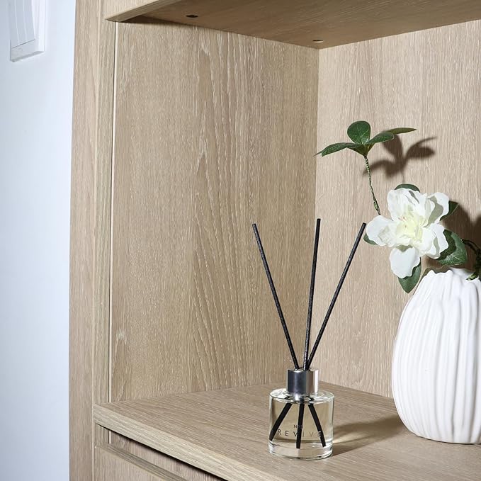 3 Pack Fragrance Reed Diffuser, 50ML Freesia Jasmine Lemongrass Aromatherapy Diffuser Set with 12 Black Fiber Sticks,Air Freshener for Bedroom Bathroom Office - Bloomnest
