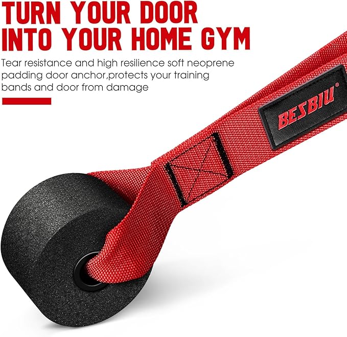 Heavy Resistance Bands for Working Out, 300lbs/360lb/420lb Exercise Bands Workout Bands with Handles, Door Anchor, Ankle Straps, Home Gym Workout Equipment for Men Fitness Strength Training Stretching - Bloomnest