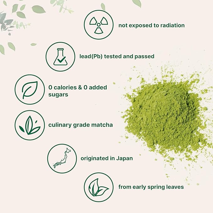 Micro Ingredients Organic Matcha Green Tea Powder, 2 lb | First Harvest, Culinary Grade from Japan | 100% Pure & Unflavored | Great for Tea, Latte & Smoothies | Non-GMO, 0 Calories, Eco-Friendly Packaging - Bloomnest