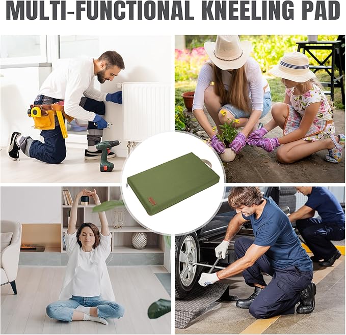 Large Knee Mat-Gardening Kneeler Pad-Thick Garden Sitting or Kneeling Pad Cushion-Construction Knees Support Board of Working,Repairing-Floor Knees Mat for Prayer,Fitness,Yoga,Gym & Pilates-Green - Bloomnest