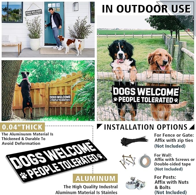 Dog Gifts for Women Funny Wall Decor for Dachshund, Golden Retriever, German Shepherd, French Bulldog, Black Lab, Poodle & More – Pug & Corgi Gifts for Corgi Lovers Tin Sign - Bloomnest