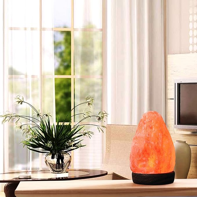 Himalayan Salt Lamp, USB Powered Color Changing Handcrafted Natural Shaped Lamp, Unique Gift Idea for Home Decore and Relaxation - Bloomnest