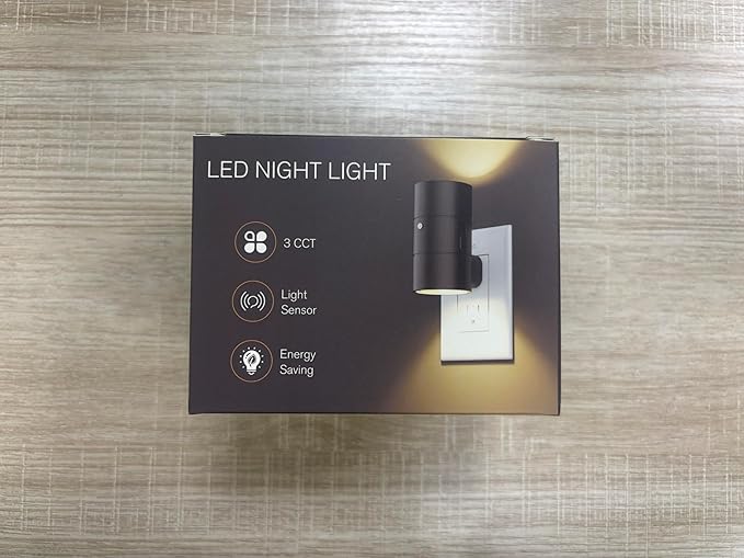 NIORSUN Night Lights Plug into Wall, Dimmable with 3 Color Modes & Auto On/Off Sensor, Ultra-Slim Nightlight for Hallway, Bathroom, Bedroom, Nursery, Kitchen (4 Pack, White) - Bloomnest