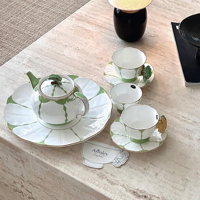 Aynsley Butterfly Fine Bone China Teapot 600ml (Green)