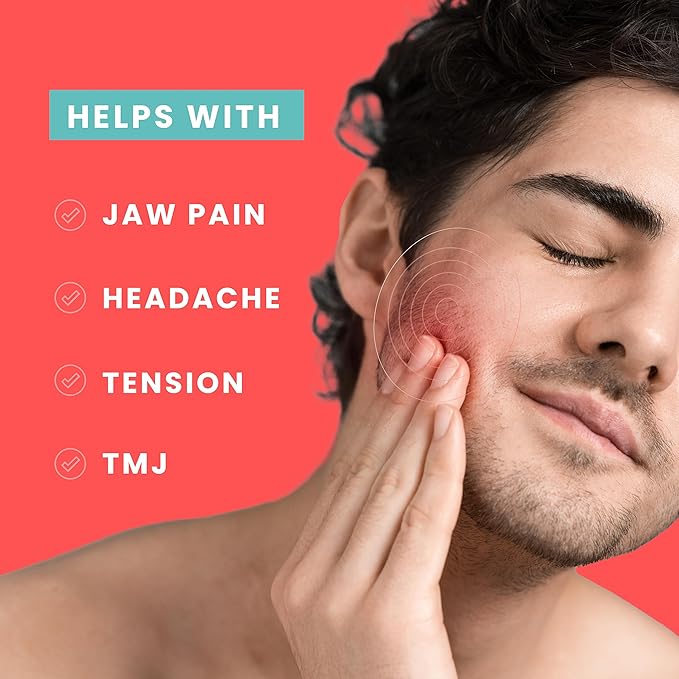 TMJ Relief - Calming Vibration for Pain Relief - Soothe Tension in Neck, Jaw, and Face - Best Ergonomic Massage Tools for Facial & Tooth Pain - Waterproof, Soft Silicone Design for Men & Women LaVie
