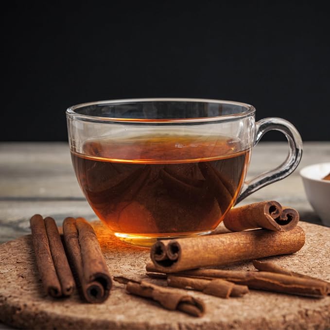 Akina Single-Origin Cinnamon Tea Bags | 100% Naturally Flavored Black Tea, Kenyan Origin, Gourmet, Hot Cinnamon (25 String & Tag Saschets, 50g) - Bloomnest