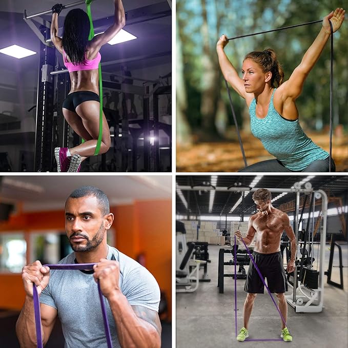 TheFitLife Pull Up Assistance Bands- Resistance Bands for Working Out, Long Workout Bands for Exercise, Fitness Band for Pullup Assist, a Substitute of Dumbbell Set and Kettlebells, Barbell - Bloomnest