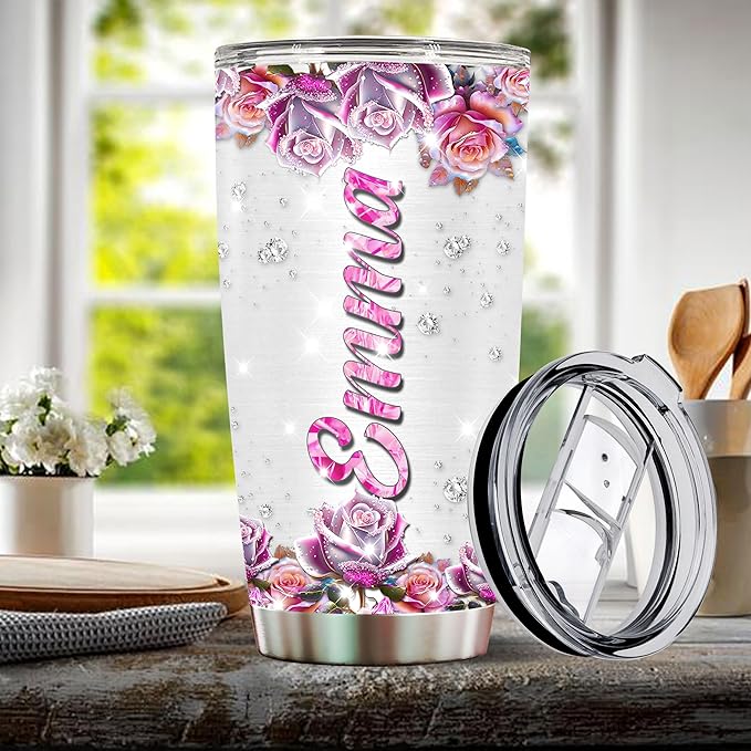 Personalized Dachshund Themed Gifts for Women, Girls, Wife, Daughter, Insulated Stainless Steel Tumbler, Mug, Cup, Water Bottle, Perfect for Christmas, Birthday, Mother's Day, Valentine - Bloomnest