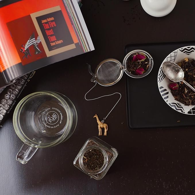 Stainless Steel Animal Tea Ball Infuser for Loose Leaf Tea Steeper Cute Tea - Giraffe Gold