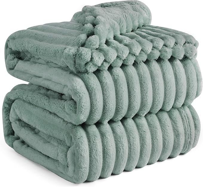 Bedsure GentleSoft Sage Green California King Size Blanket for Bed - Cozy Soft Blankets for Women, Cute Large Throws for Girls, 102x96 Inches - Bloomnest