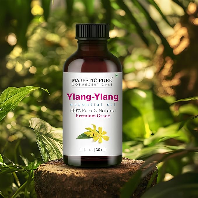 Majestic Pure Ylang Ylang Essential Oil with Glass Dropper - Huge 4 Fl Oz - 100% Pure and Natural Black Pepper Oil - Premium Grade Essential Oils for Diffuser, Aromatherapy, Soap and Candle Making - Bloomnest