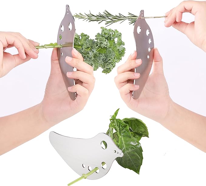 Herb Stripper - Versatile Leaf Remover for Kale, Chard, Collard Greens | Premium Herb Leaf Stripper | LooseLeaf Tool for Quick Stem Removal from Leafy Greens and Herbs - Bloomnest