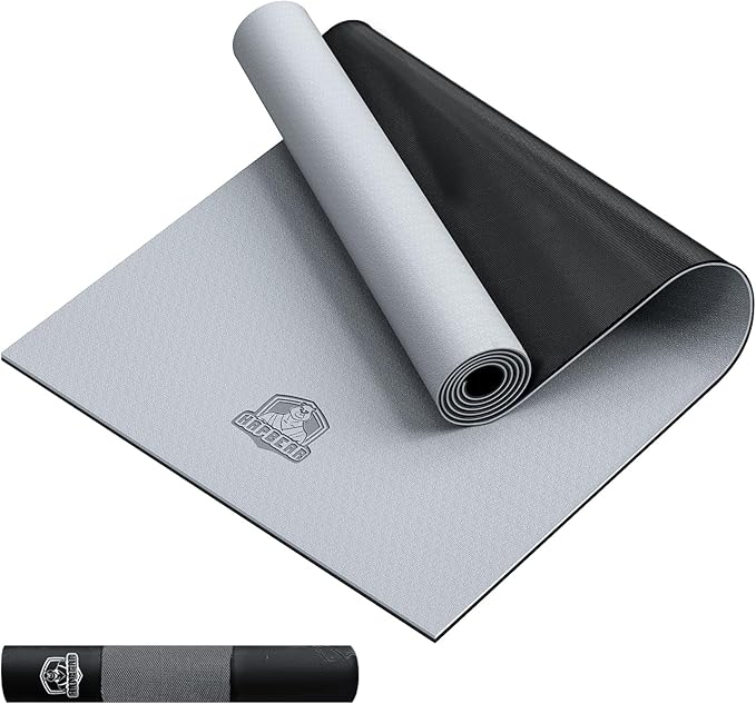 HAPBEAR Large Yoga Mat - 72"x36"x6mm (1/4 inch), Extra Wide Non-Slip Exercise Mat for Home Workout, Yoga, Pilates & Stretching, Durable & Eco-Friendly, Includes Bonus Resistance Bands & Carry Bag - Bloomnest