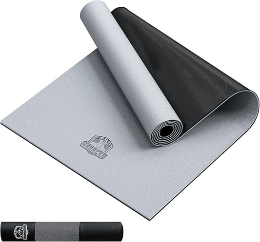 HAPBEAR Large Yoga Mat - 72"x36"x6mm (1/4 inch), Extra Wide Non-Slip Exercise Mat for Home Workout, Yoga, Pilates & Stretching, Durable & Eco-Friendly, Includes Bonus Resistance Bands & Carry Bag - Bloomnest