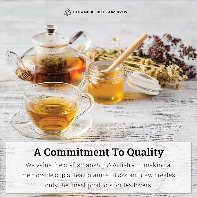 Botanical Flowering Gourmet Tea - 12 Unique Varieties of Fresh Blooming Tea Flowers - Hand-Tied Natural Herbal Tea Leaves & Edible Flowers - 12-Pack Gift Canister - 36 Steeps, Makes 250 Cups - Bloomnest