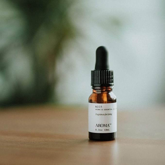 Noir Aromatech Noir Aroma Essential Oil Blend: Hotel Inspired Aromatherapy with for Ultrasonic Diffusers & Nebulizers - 0.3 fl oz, 10 mL - Bloomnest