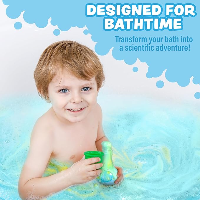 Tub Works® Kids Bath Bomb Potion™ Bath Toy, Variety 6 Pack | Nontoxic | Fizzes, Foams & Bubbles with an Eruption of Color | Interactive Bath Bombs | Fun Science Toddler Bath Toys - Bloomnest