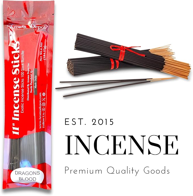 Aroma Depot Sweet Home 11'' Incense Sticks - Variety Set 500 Pack - 11 inch - 5 Bundles 100 Sticks Per Scent. Features Wishes Type, Japanese Cherry B., Moonlight Type, S. Snickerdoodle, Sweet Vanilla