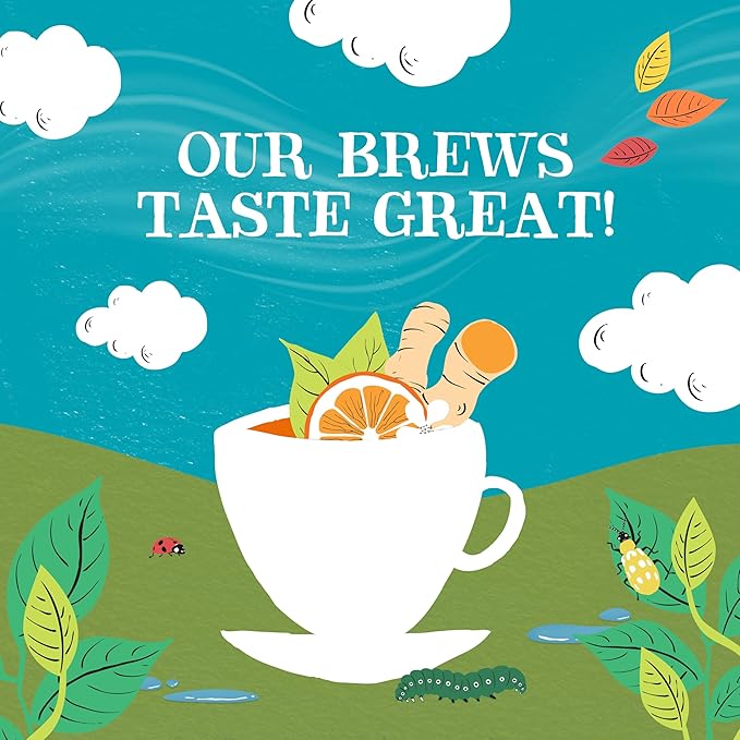 Clipper Tea, Orange & Turmeric, Organic Tea with Licorice Root, Orange Peel and Hibiscus, Plant Based Herbal Tea, Caffeine Free British Tea, 1 Pack, 20 Unbleached Tea Bags - Bloomnest