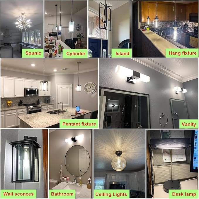 Arberlic 7.3 Inch T10 LED Bulb,6W E26 LED Bulb dimmable Equivalent E26 Bulb 60 watt,Neutral White 4000K,600lm,CRI85+,AC120V,Clear Glass Long Tubular Light Bulb,Flicker-Free,Pack of 6 - Bloomnest