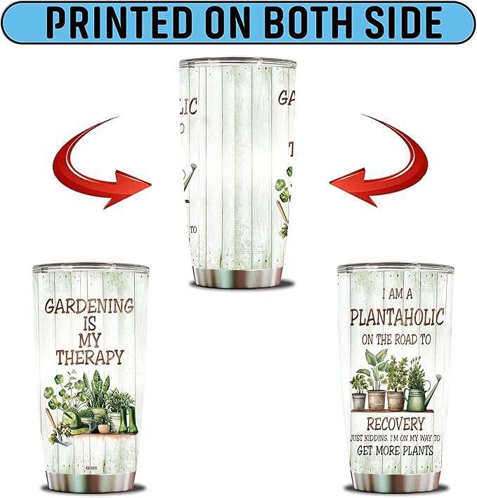 Gardening Gifts for Women Mom Wife Grandmother Funny Gardening Travel Mug Coffee Cup Gift for Garden Lover Plant Lady Gardener Thermos Tumblers 20oz Stainless Steel Christmas Birthday - Bloomnest