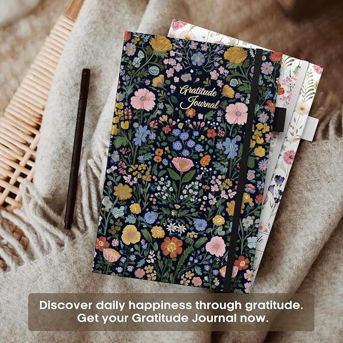 Gratitude Journal for Women – Undated Daily Mindfulness & Manifestation Journal with Prompts for Cultivate Affirmations, Positivity, Self-Care & Happiness - Garden of Whimsy - Bloomnest