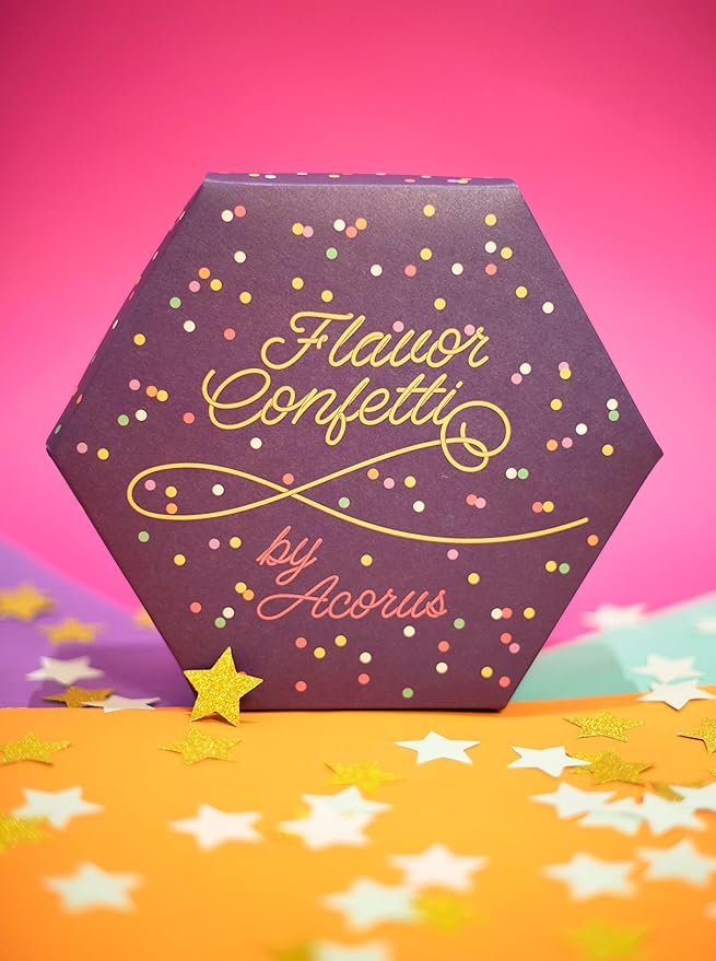 ACORUS | Flavor Confetti Tea Assortment | Natural Fruit and Herbal Tea Gift Set | Celebrate with 6 Different Flavors | Large Selection Tea Set | Tea Box For Various Occasions - 60 Tea Bags - Bloomnest
