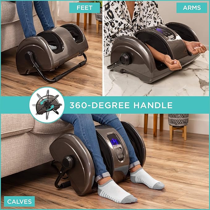 Best Choice Products Heated Shiatsu Foot Massager for Pain Relief, Plantar Fasciitis, Neuropathy, Blood Circulation w/Compact Design - Gray - Bloomnest