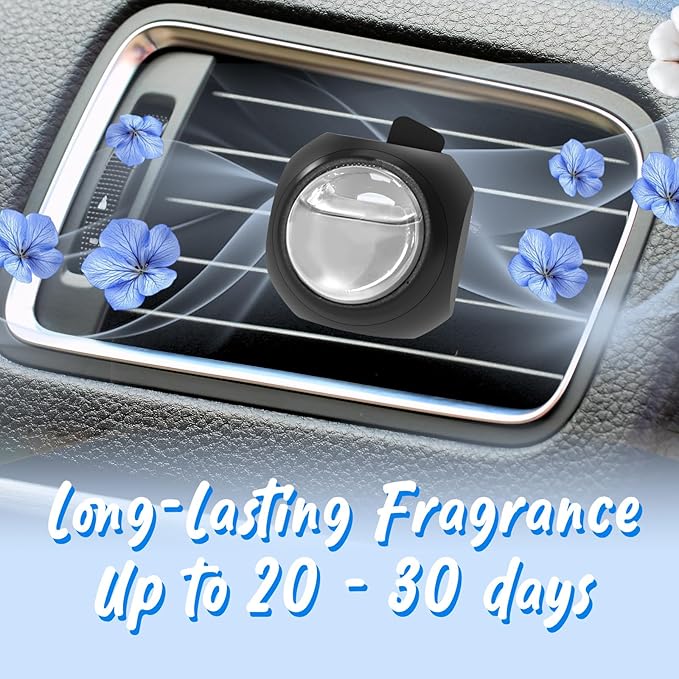Car Air Freshener Vent Clips, 8 Pack, Provides Long-Lasting Scent, Up to 240 Days (Linen) - Bloomnest